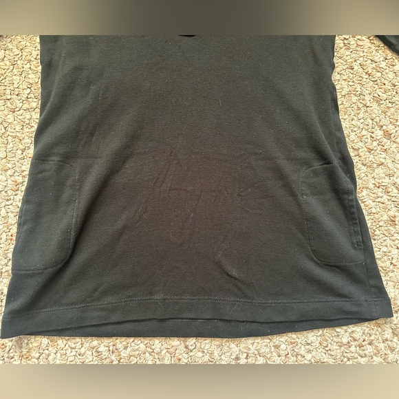 Lacoste Black 3/4 Sleeve Polo V Neck Sz S - Picture 3 of 5